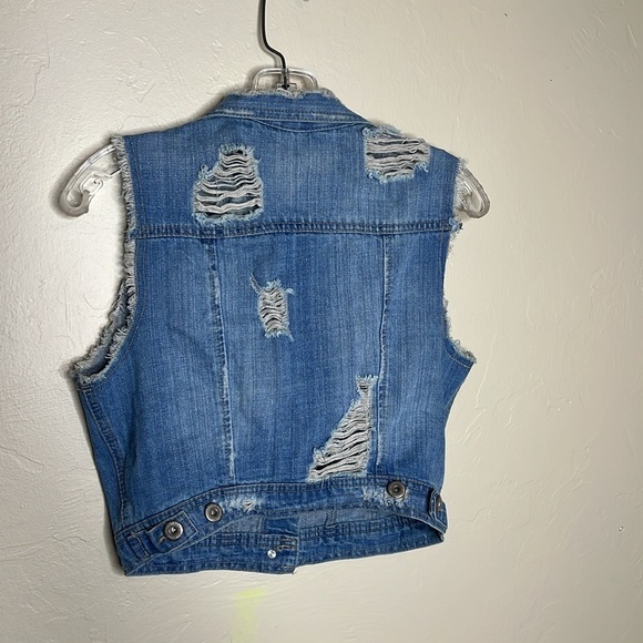 Highway Jeans Denim Cropped Jean Vest - Picture 6 of 6